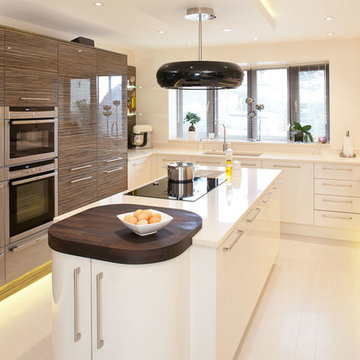Zebrano & Ivory kitchen
