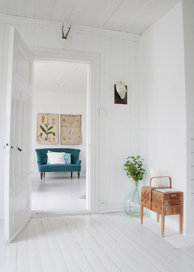  sala de estar escandinava de Jeanette Lunde 