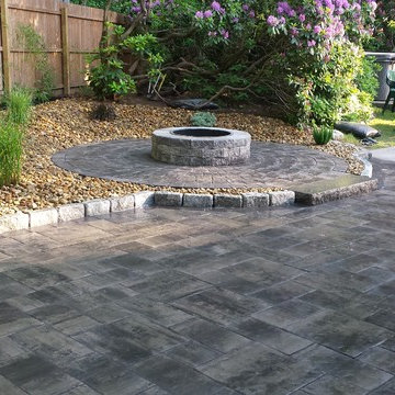 Hingham patio and landscape