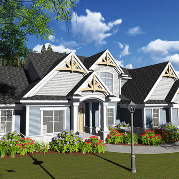 Craftsman 1 1/2 Story Plan #54715