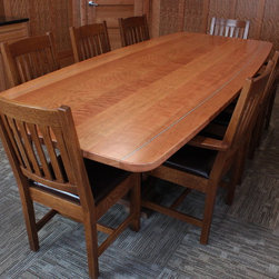 Curly Cherry and Walnut Conference Table - Products