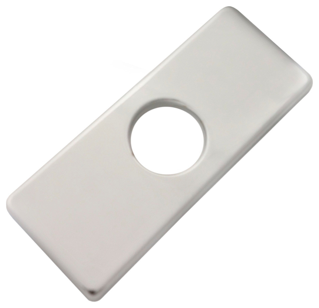 STYLISH 6 1/8" Brushed Nickel Bathroom Square Deck Plate