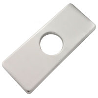 STYLISH 6 1/8" Brushed Nickel Bathroom Square Deck Plate