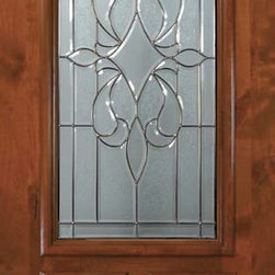 Prehung Single Door 80 Wood Alder New Orleans Arch Top Arch Lite - Front Doors