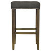 Ash Frost Gray Stool, Bar Height