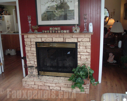 Fireplace Surrounds Of Faux Brick And Stone Fireplace Design Concepts - Indoor Fireplaces - Fireplace Surrounds Of Faux Brick And Stone