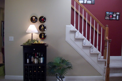 Inspiration for a mediterranean living room remodel in New York