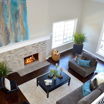 LIVING ROOM AFTER STAGING VIEW 2