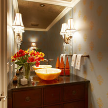 Powder room finish look