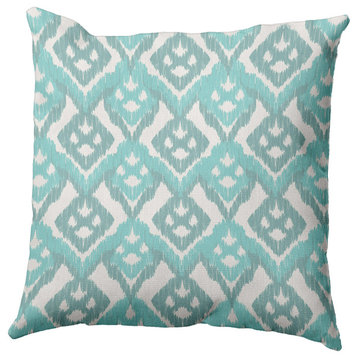 16" x 16" Hipster Decorative Indoor Pillow, Wave Top Blue