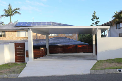 Inspiration for a contemporary garage in Gold Coast - Tweed.