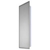 Deluxe Series Medicine Cabinet, 18"x60", Stainless Steel Frame, Surface Mount