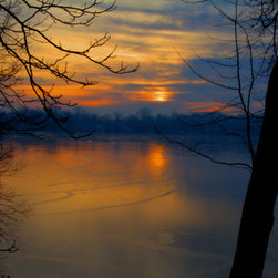 Frozen Lake Sunrise - Photographs