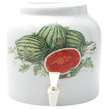 Goldwell Designs Watermelons Design Water Dispenser Crock