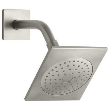 Kohler Loure Single-Function Shower Head with MasterClean Spray Face, Square
