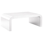 Meridian Furniture - Artisto Coffee Table, White - Make organizing a stylish affair when you bring home this Artisto coffee table. This beautiful coffee table features an elegantly eye-catching design with its rich wood veneer white finish.