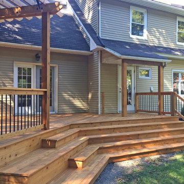 Western Red Cedar Deck With Pergola