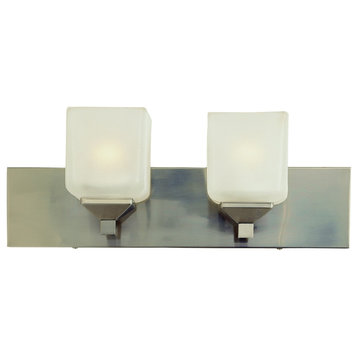 Trans Globe Lighting 2802 Edwards 2 Light 18"W Bathroom Vanity - Pewter