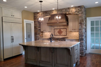 Kitchen - rustic kitchen idea in Boston