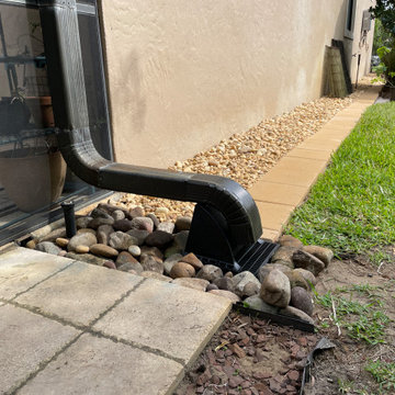 Landscape drainage and drip line solution