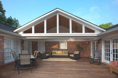 Inspiration for a porch remodel in Charlotte