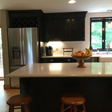Hanson Black Cabinet Refinishing