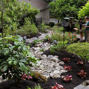 Portland, Oregon Dry Rock Creek Bed and Garden Design
