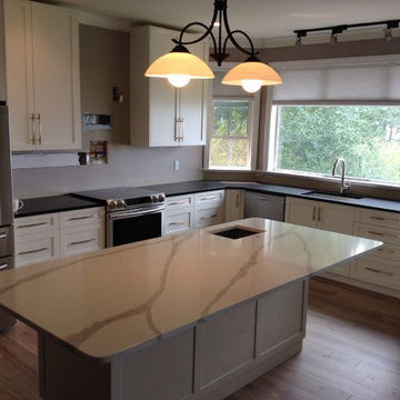 Caeser Belgium Moon and VICO BQ9812 Arabescato Quartz