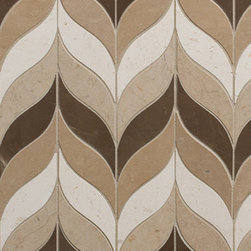 Tangent Apex Pattern in Cafe - Mosaic Tile