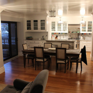 Custom Wide Plank Wood Floor Installation: White Oak in Amber Satin