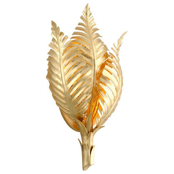 Corbett Lighting 296-11 Tropicale 21" Tall Wall Sconce by Martyn - Gold Leaf