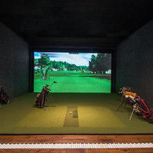 Golf Simulator in Basement