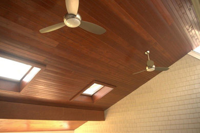 Inspiration for a contemporary deck remodel in Boston