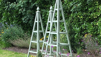 Wooden Garden Obelisks in Cheshire