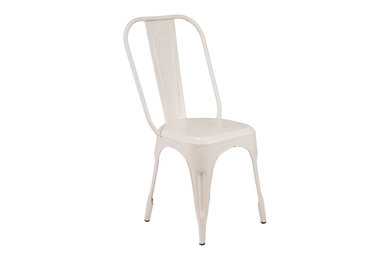 Felix Chair - Mild Distress in White