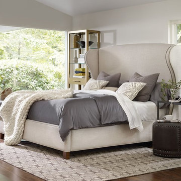 Hooker Furniture Bedroom Nest Theory Heron 62in King Upholstered Bed