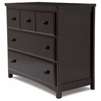 Dresser, Solid Wood and Wood Composites, 3-Drawer, Dark Chocolate