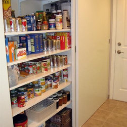 Pantry Closet With 2 4' Wide Bypass Solid Core Doors - Products