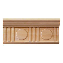 Inviting Home Inc. - Deco Carved Crown Molding, Cherry Wood - Molding And Trim