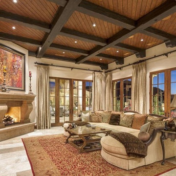 Exposed Beam Family Room