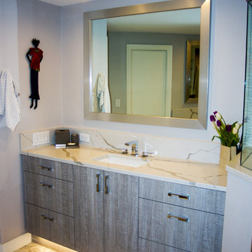 Master Bathroom with Custom Elmwood Cabinetry