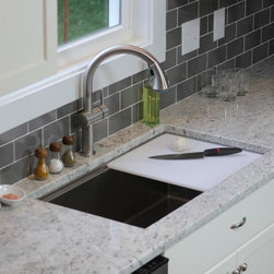 15" White Cutting Board &bull; Accessories &bull; Create Good Sinks - Kitchen Products