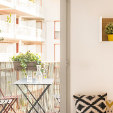 Salon Et Cuisine Ouverte Avec Terrasse Paris 17eme Contemporary Dining Room Paris By Marion Alberge Decoration