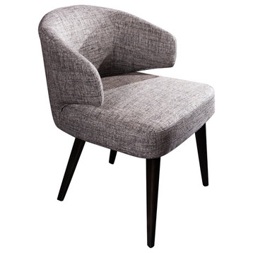 Modrest Carlton Modern Gray Fabric Dining Chair