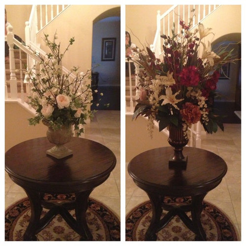 Floral Arrangement On Foyer Table Poll