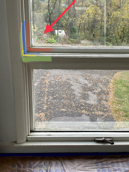 Painting black interior window trim