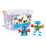 Guidecraft - IO Blocks 500-Piece Set Education Set - Create a limitless world of people, animals, architecture, robots, vehicles and more with IO Blocks®! Each set comprises 12 unique plastic shapes and features 6 colors; red, blue, green, tan, black and white. All IO Blocks® building toys connect with a secure, yet easily adjustable friction fit and feature a soft-touch plastic with a special matte finish. The high-quality design of the IO Blocks® toy, with its open-ended building possibilities and problem solving, puzzle-like qualities, makes it a great fit for educators and parents interested in STEM skill development. Sets range from a 59 piece travel set with locking travel case, to a 1,000 piece large group activity set. The IO Blocks® scale is derived from a .5″ cube, the largest pieces measuring 1.5″W x 1.5 L x .5″D. Innovative, augmented-reality IO Blocks® App acts as a virtual build guide. Download free App for your smartphone or tablet to use with the enclosed tracker pad. Available now on Google Play and the Apple App Store. Suggested Age: 3+