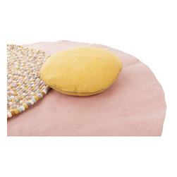 Confetti Cushion - Flax Yellow - Decorative Cushions