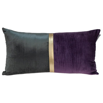 Parkland Collection Myra Transitional Purple Throw Pillow PILL21253P