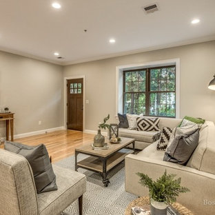 Minimalist home design photo in Boston